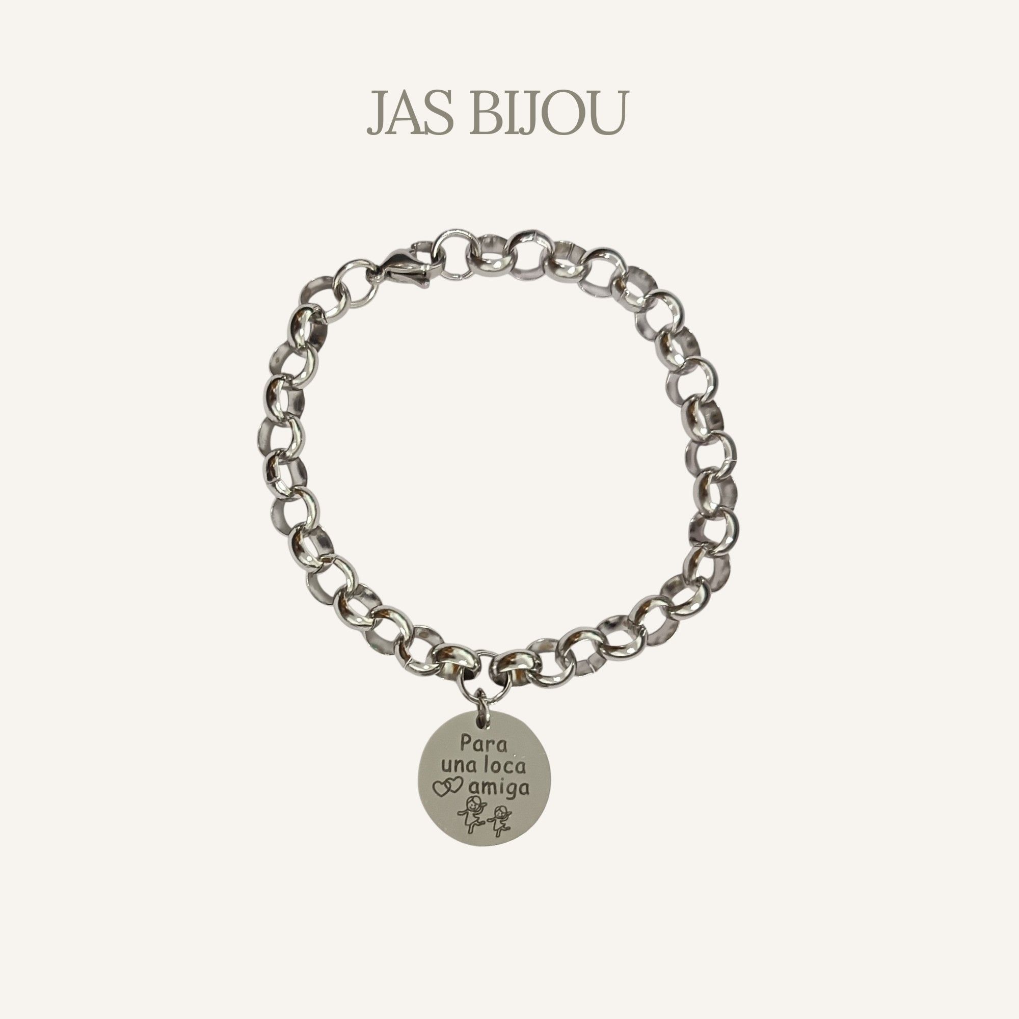 Pulsera con Frase - Para una Loca Amiga - Imagen 2