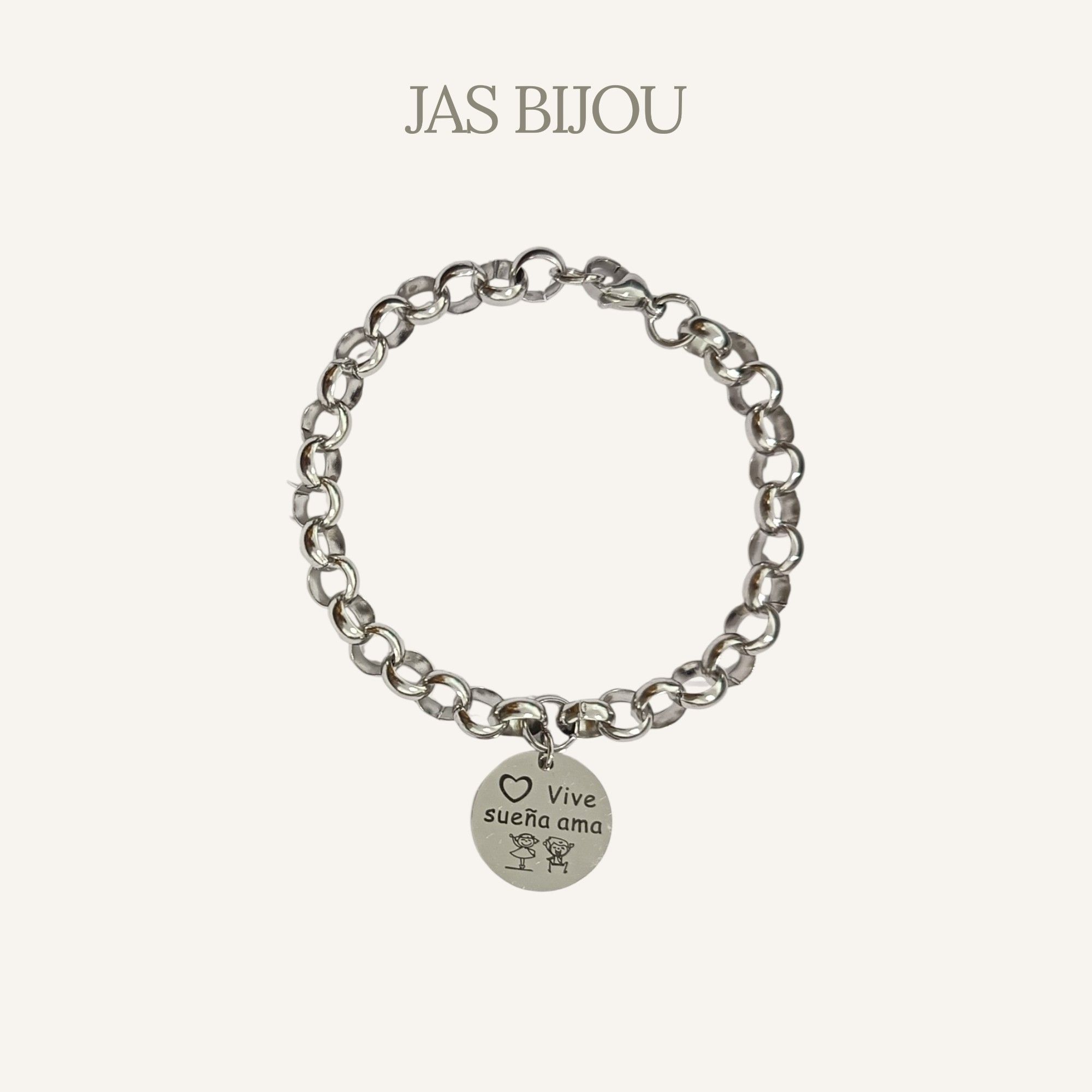 Pulsera con Frase - Vive Sueña Ama - Imagen 2