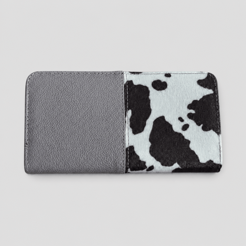 Billetera Gris Animal Print