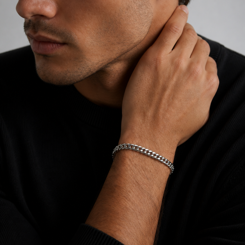 Pulsera Eslabón Cubano Modelo 1