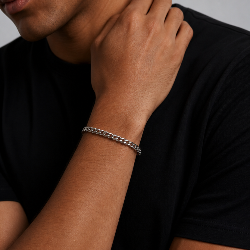 Pulsera Eslabón Cubano Modelo 2